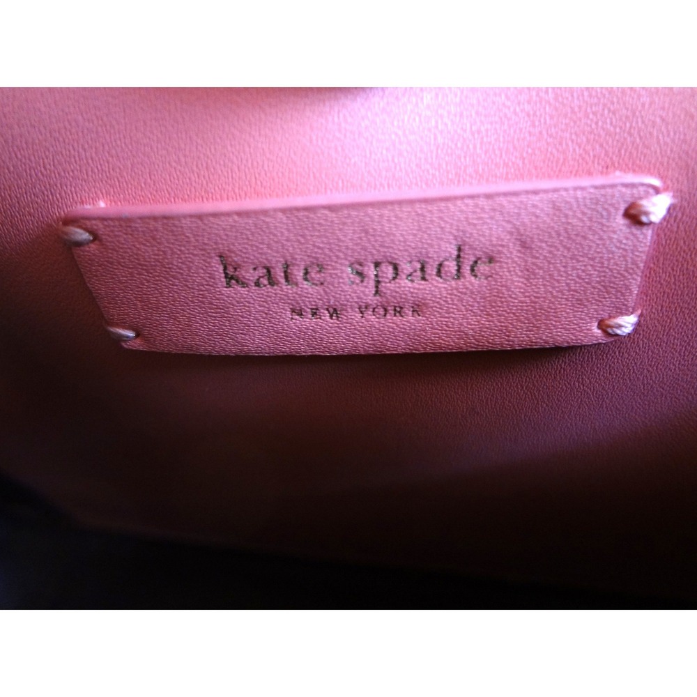 Kate Spade Scalloped Flap Shoulder Bag Womens OS Coral Pink Excellent Leather - Picture 7 of 7